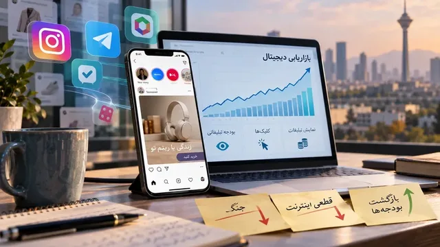 تبلیغات دیجیتال ایران در سال بحران؛ افت ۸۵ درصدی بودجه‌ها و بازگشت سریع بازار
