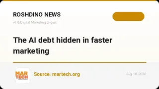 بدهی پنهان هوش مصنوعی در بازاریابی سریعتر