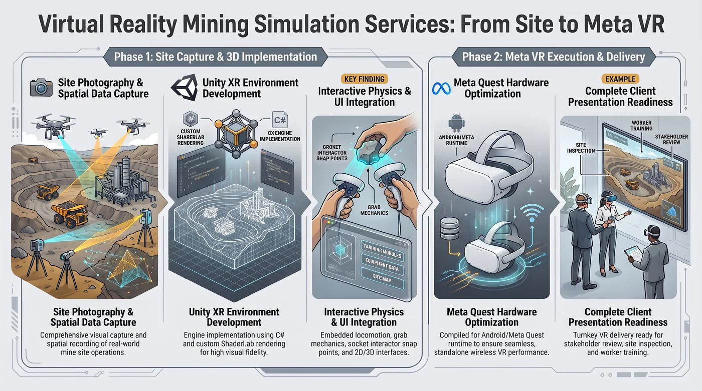 شبیه‌سازی واقعیت مجازی معادن (VR Mining Digital Twins)